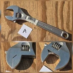 Nos Sears Vintage Craftsman 10" Inch 250MM Adjustable Wrench Satin 44604 Wf Usa. Fixed Price $54.95.