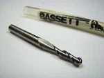 Bassett Carbide Ball Nose Rotary Tool 9/64" 2FL 3/16 X 9/16 2" 52208. Fixed Price $6.64.
