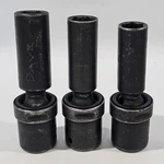 Snap-on Simb 1/2" Drive 6 Point Deep Impact Swivel Socket Set Sae Usa 3 Piece. Fixed Price $84.99.
