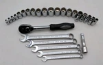 Popular Mechanics Mixed Tool Lot 32 Pieces Wrenches & Socket Set. Vgc. Fixed Price $29.99.