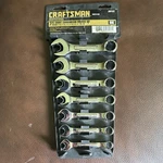 Craftsman Usa -vv- Professional 7PC. Short Comb. Wrench Set Sae. Fixed Price $134.95.