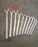 Snap-on 10 Piece Sae Steel Combination Wrench Set Double Ended Non-ratcheting. Fixed Price $175.00.