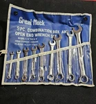 Great Neck Pc. Combination Wrench Set CO9K. Fixed Price $19.00.