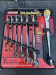 Sears Craftsman Usa Nos Rare Ratcheting Reverse Cross Force Wrench Set Sae 44850. Fixed Price $599.00.