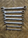 Vintage Popular Mechanics Cr-v Metric Combination Wrenches Set Of 7, 6MM-17MM. Fixed Price $17.97.