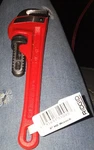 Ridgid 8" Heavy Duty Straight Pipe Wrench #31005. Fixed Price $22.99.