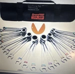 Grenpro Color Coded Ratcheting Combination Wrench Set Metric/standard 23PC Bag. Fixed Price $115.96.