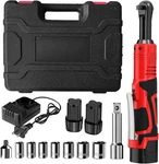 Cordless Electric Ratchet Wrench Set, 40 Ft-lbs, 550 Rpm Power. Fixed Price $39.99.
