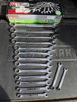 New Sears Craftsman Usa Nos Huge 15PC Metric Combination Wrench Set 44186 9-25MM. Fixed Price $329.00.
