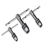 3 Piece Adjustable T-handle Tap Wrench M1-M4, M4-M8, M6-M12 Sizes. Fixed Price $9.49.
