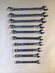 Vintage Craftsman 10PC Sae 1/4" 3/4" Combination Wrench Set -vv- Series Usa. Fixed Price $64.95.