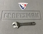 Vintage Sears Craftsman 6 Black Oxide Adjustable Wrench Usa Wf Rare!. Fixed Price $99.99.