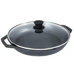 Lodge 12 Inch Cast Iron Everyday Pan W/ Lid Oven, Stove, Grill, Fire, Chef. Fixed Price $69.95.