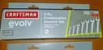 X Craftsman Evolv 7 Pc Combination Wrench Set 12352 , Inch Roll Pouch. Fixed Price $42.86.