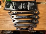 Vintage Sears Craftsman Usa 5PC Sae Ratcheting Box End Wrench Set 4368 W/ Pouch. Fixed Price $25.00.