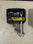 Stanley 10 Pc Sae Combination Wrench Set 1/4 3/4 12PT W/ Holder STMT74865 New. Fixed Price $31.24.