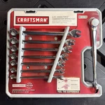 Craftsman 8PC Cross Force Combination Wrench Set Metric 46521. Fixed Price $49.99.