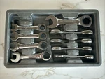 Gearwrench Piece Stubby Metric Ratcheting Combo Set 11MM- 19MM & Case. Fixed Price $69.00.