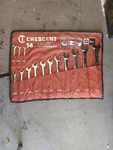 Crescent CCWS4 14 Piece 12 Point Combination Wrench Set Sae Clean. Fixed Price $77.77.