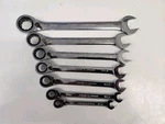 Craftsman Usa 7-PC Metric Reversible Ratcheting Wrench Set 42407 8-18MM. Fixed Price $175.00.