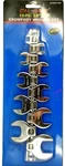 10PC Cal-hawk 3/8" Drive Fully Polished Crowfoot Ratchet Wrench Metric ACWCF10M. Fixed Price $27.99.
