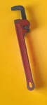 Ridgid 18" Pipe Wrench Red Color Usa Ridge Tool Company Will Forever Work Great. Fixed Price $45.00.