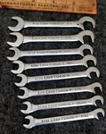 Craftsman 9 4306 8 Pc Open End Angled Ignition Wrench Set. Fixed Price $16.00.
