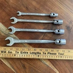 Vintage True Craft Open End & Flexible Socket Wrenches 3/4" 3/8" Lot Of. Fixed Price $29.99.