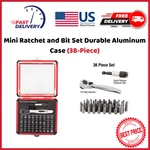 Sunex Tools 9726 Mini Ratchet And Bit Set Durable Aluminum Case (38-PIECE). Fixed Price $51.22.