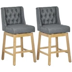 Homcom Height Set Of 2, 180 Degree Swivel Barstools, 30" Seat. Fixed Price $399.83.