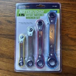 Pittsburgh 4PC Metric Offset Ratchet Wrench 6/8 10/12 11/13 14/17 #68833 New. Fixed Price $15.97.