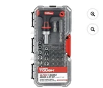 Hyper Tough 50-PIECE Ratcheting T-handle Driver & Bit Set W/ Case Holder Sockets. Fixed Price $10.00.