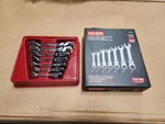Icon Wrstfs Professional Stubby Flex Head Ratcheting Wrench Set Sae 7 Piece. Fixed Price $70.99.