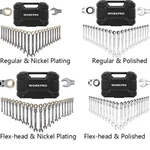 Workpro 22-PIECE Ratcheting Wrench Set With Organizer Box 72 Teeth Combination. Fixed Price $89.97.
