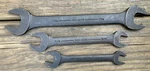 3 Armstrong Black Oxide Open End Wrenches. Fixed Price $32.00.