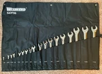 Westward 54DF96 Combination Wrench Set Sae To 1-1/4" 18PC Roll-up Pouch. Fixed Price $100.00.
