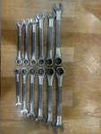 Sears Craftsman Usa 12PC Ratcheting Combination Wrench Set Sae & Metric. Fixed Price $230.00.