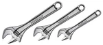 3PC Bahco Adjustable Wrench Chrome 6",8" & 10" Set Slim Head BAH80RCUS. Fixed Price $88.70.
