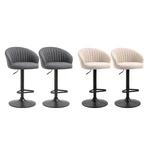 Homcom Adjustable Bar Stools Set Of 2 Kitchen With Swivel Seat. Fixed Price $78.99.