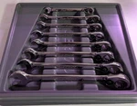 Blue Point Ratcheting 8-PIECE Wrench Set Sae Sizes 5/16" To 3/4" W/tray BOER708. Fixed Price $224.90.