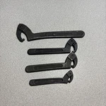 J.h. Williams/armstrong Adjustable Hook Spanner Wrench Set Usa 4 Pieces. Fixed Price $39.99.