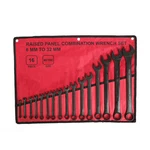 16PCS Combination Wrench Set, Metric 6MM To 32MM W/ Roll Up Pouch Raised Panel. Fixed Price $42.76.