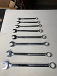 8 Vintage Easco Tools Combination Wrenches 12-POINT Made Usa Largest 17 1/2". Fixed Price $119.00.