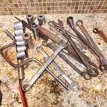 Craftsman Drop Forged Steel Combination Wrench 6PC Offset 22MM 3/4". Fixed Price $160.00.