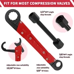 Plumbing Tool Plumbers Wrench Removal Stop Angle-on Kit. Fixed Price $17.98.