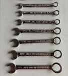 Vintage Craftsman 7 Pc Sae Combination Ignition Wrench Set #943441 (3 Missing). Fixed Price $8.80.