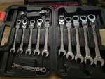 Rexbeti 12-PIECE Metric Flex-head Ratcheting Wrench Set, 8-19MM, Chrome Vanadium. Fixed Price $32.00.