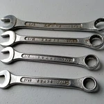 Sears 4PC Standard Combination Wrench 5/8 - 9/16 1/2 7/16 Forged Usa. Fixed Price $14.50.
