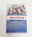 Merry Brite Battery Operated Led Lights Christmas Santas 30 Count New. Fixed Price $10.99.