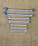 Wright Grip Combination Wrench Set Sae 1130 1120 15/16 11/16 5/8 7/16 3/8 1/4". Fixed Price $106.40.